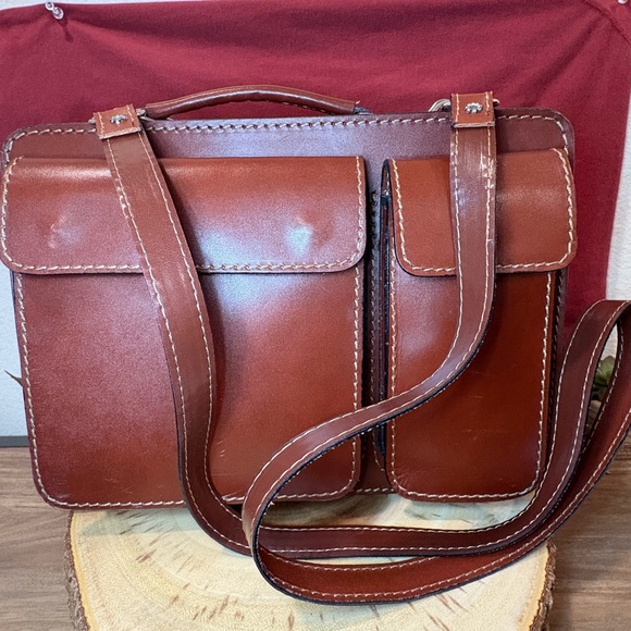 Brown Made in Italy Leather 💼 - Picture 1 of 10